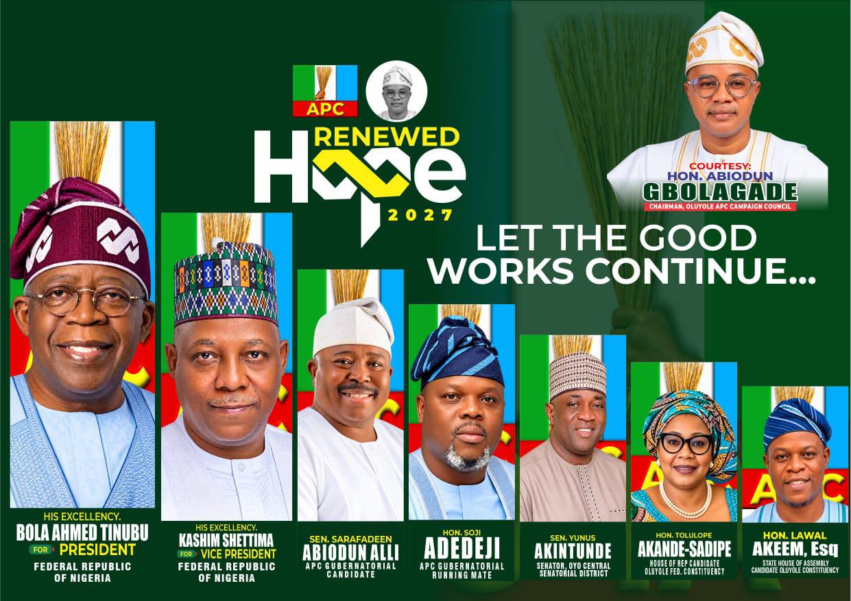 APC Oluyole Campaign Team Renewed Hope 2027 campaign artwork
